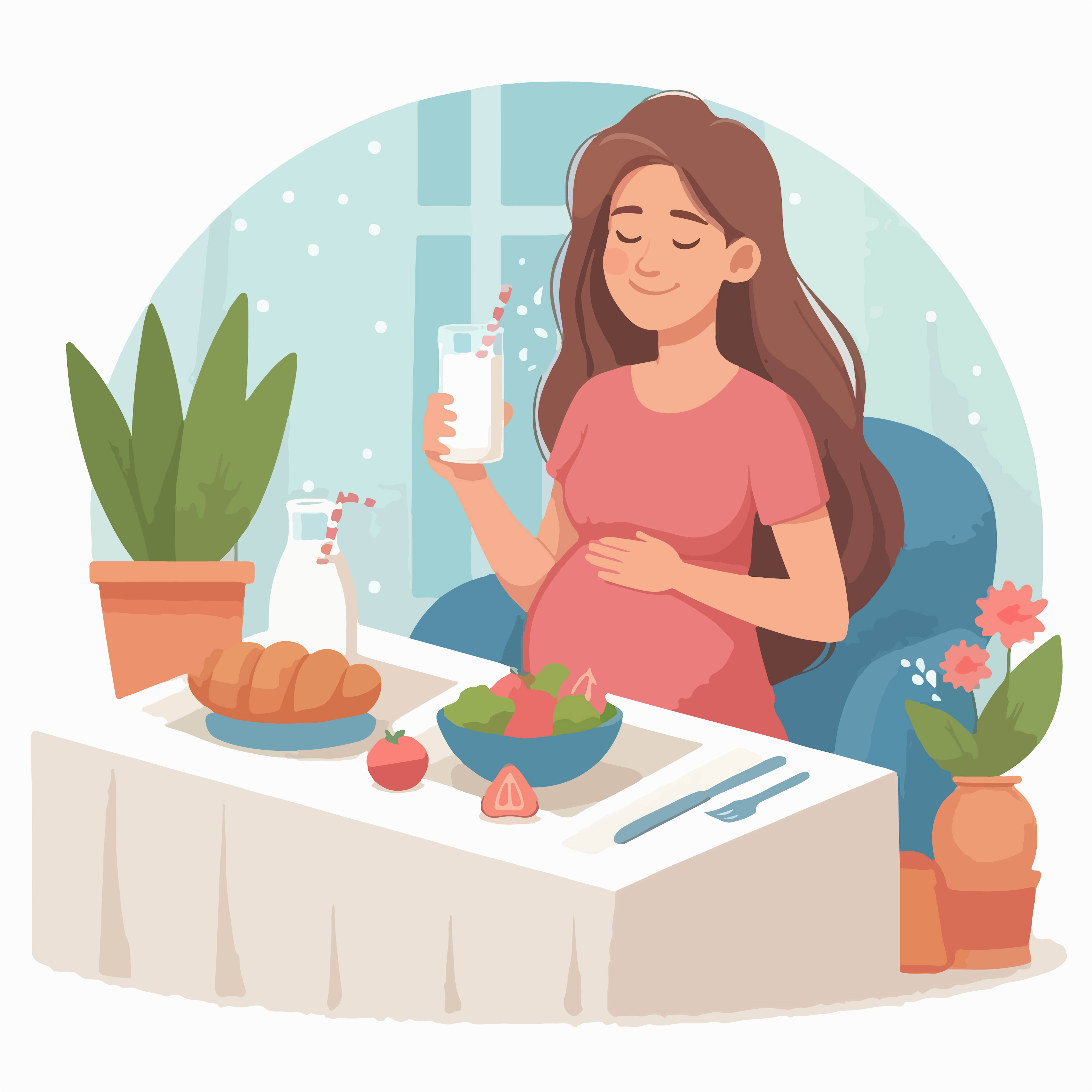 طعام المرأة الحامل