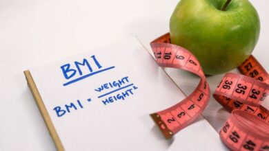 حاسبة مؤشر كتلة الجسم BMI - بنات طب